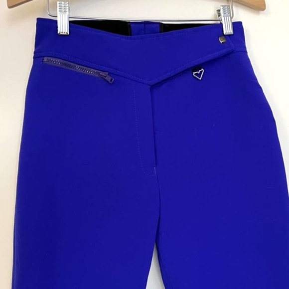 VINTAGE OBERMEYER PURPLE WOOL BLEND STIRRUP SKI PANTS WINTER PANTS SIZE SMALL - Picture 5 of 11
